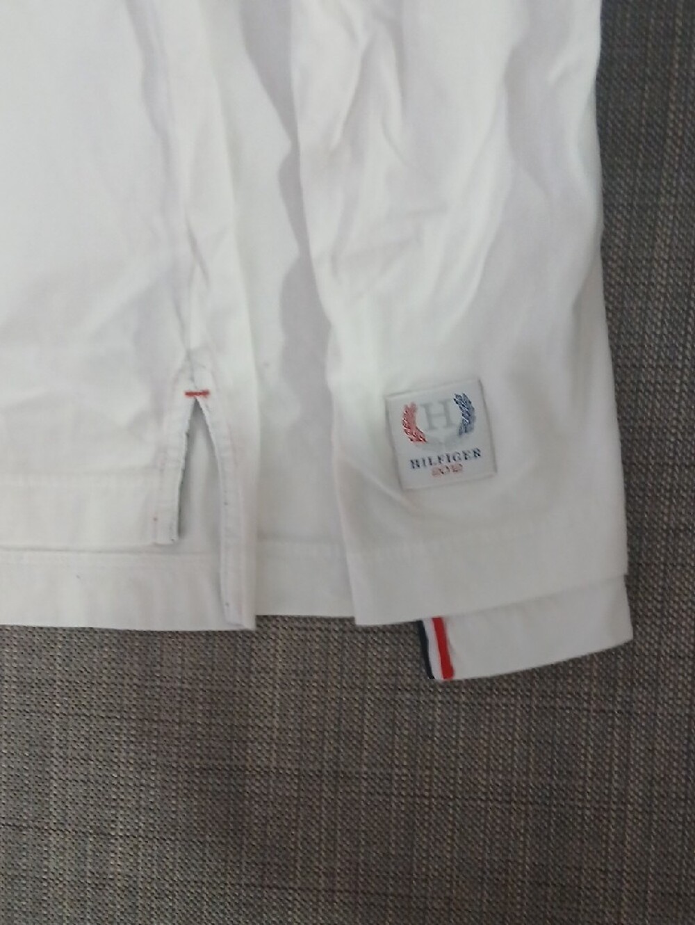 Tommy Hilfiger White Men's Short Sleeve Polo - Picture 7 of 8